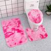 Bathroom Floor Mat Non-Slip Mat Bathroom Toilet Three-Piece Set Silk Wool Carpet