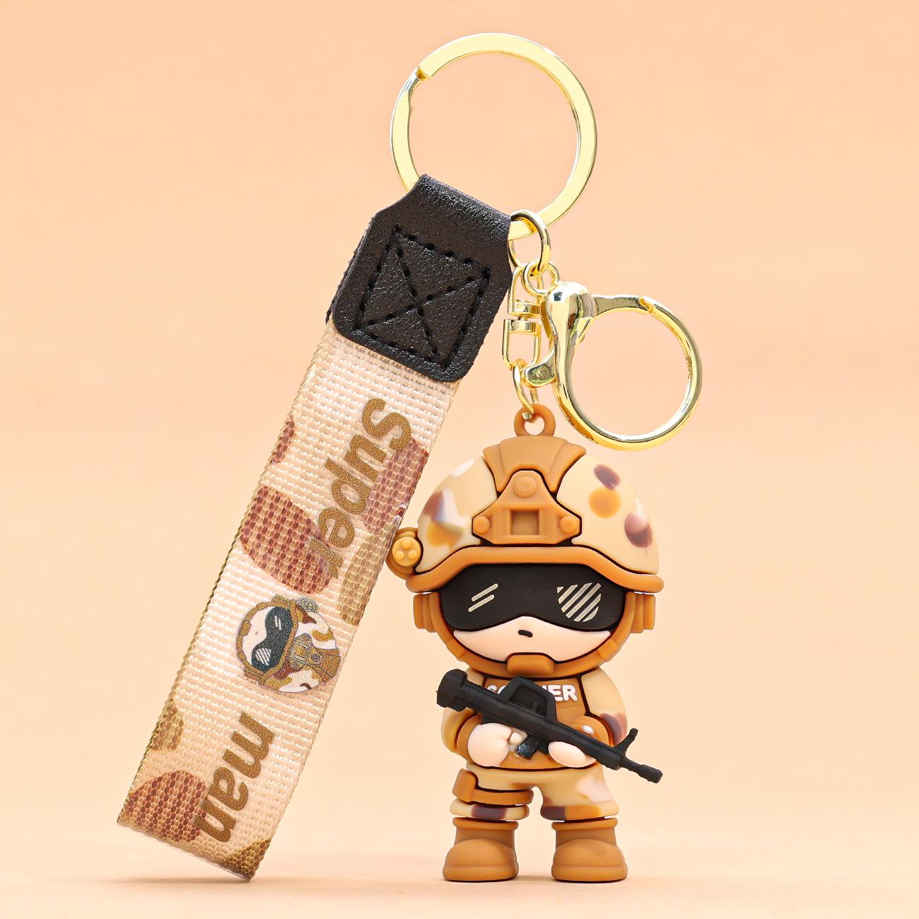 

Креативный брелок для ключей «Солдат спецназа» — стильный подарок для мужчин, аксессуар для автомобиля и сумки Standard Packaging