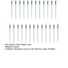 25 Pcs 6 Inch/12 Inch Green Floral Water Tubes Reusable Plastic Stem Water Tubes with Silicone Caps for Flower Stem Arrangements Florist Supplies