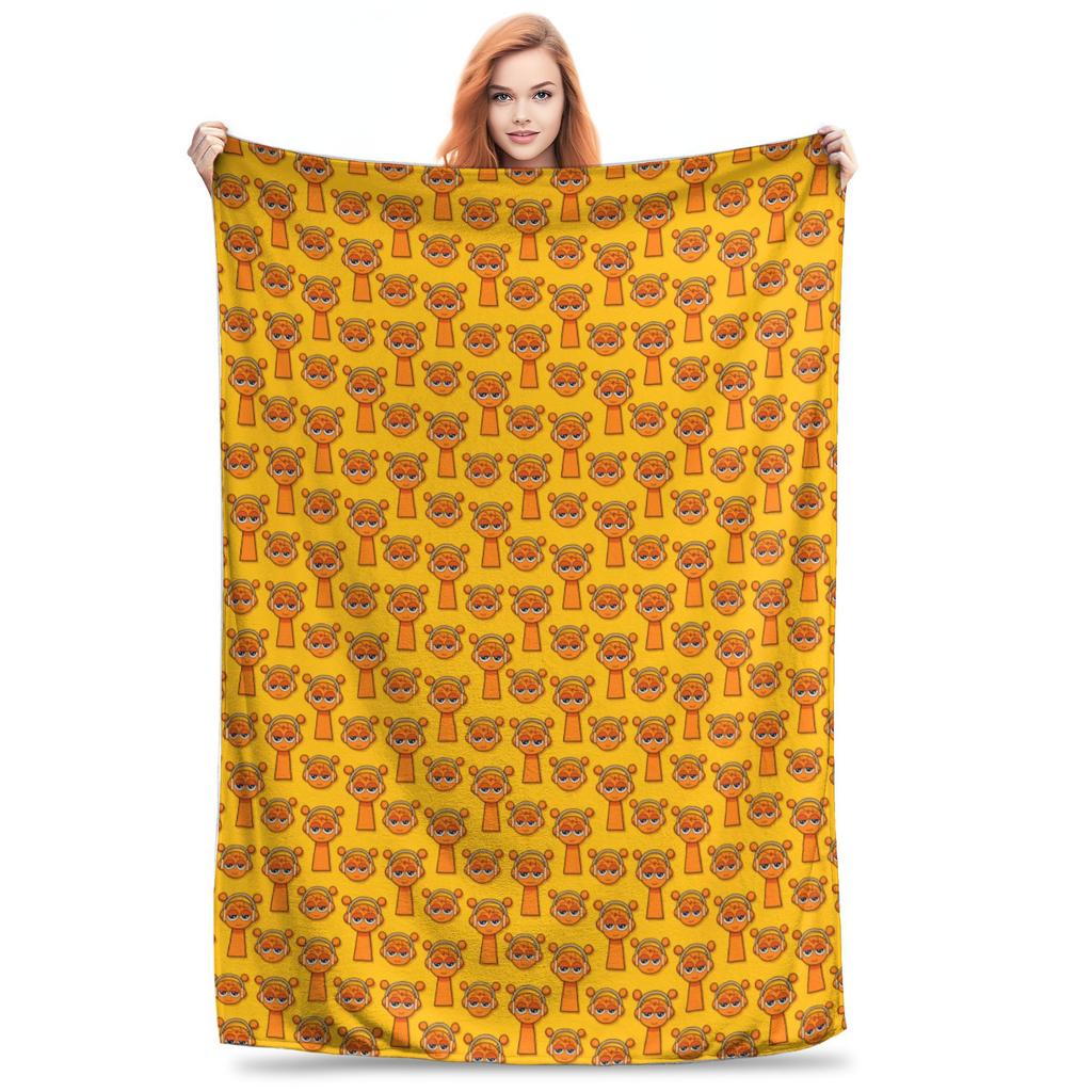Cartoon Sprunki Game Blanket Flannel Autumn/Winter  Breathable Ultra-Soft Throw Blankets for Home Office Plush Thin Quilt,