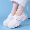In-Stock Women's Genuine Leather Nurse Shoes, Soft Sole, Breathable, Non-Slip, Comfortable for Hospital Work