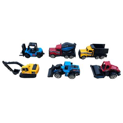 6X Baufahrzeug Automodell LKW Spielzeug Kompakte Größe Mehrzwecklegierung Unterhaltung Geburtstagsgeschenk Mini-Autos