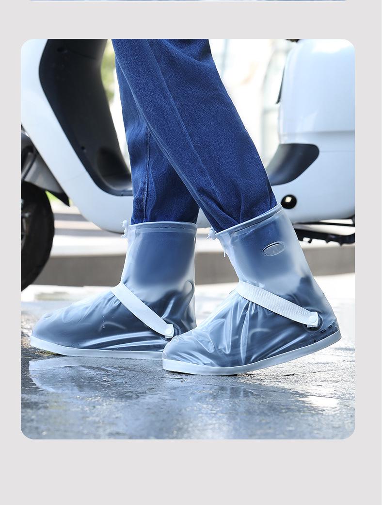 

Waterproof Over-the-Knee Cycling Overshoes: Durable, Thick, Anti-Storm Rain Boots S [Size 36-37]