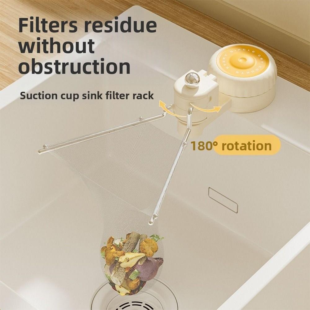 Rotatable Waste Hanging Net Bracket Creative Kitchen Garbage Filter  Household
