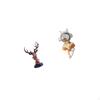 Deer Astronaut Head Figurine Resin Craft Animal Statue Decorative Adornment Space Sculpture Desktop