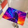 1pc, 2D Flat Printing, Dazzling Eagle Doormat, Indoor Non-Slip Foot Mat, Colorful Non-Slip, Machine Washable Polyester Mat, Suitable for Home Decor, E