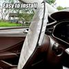 Prevent Aging Car Steering Wheel Cover 44CM Steering Sun Protection Cover  Car Interior