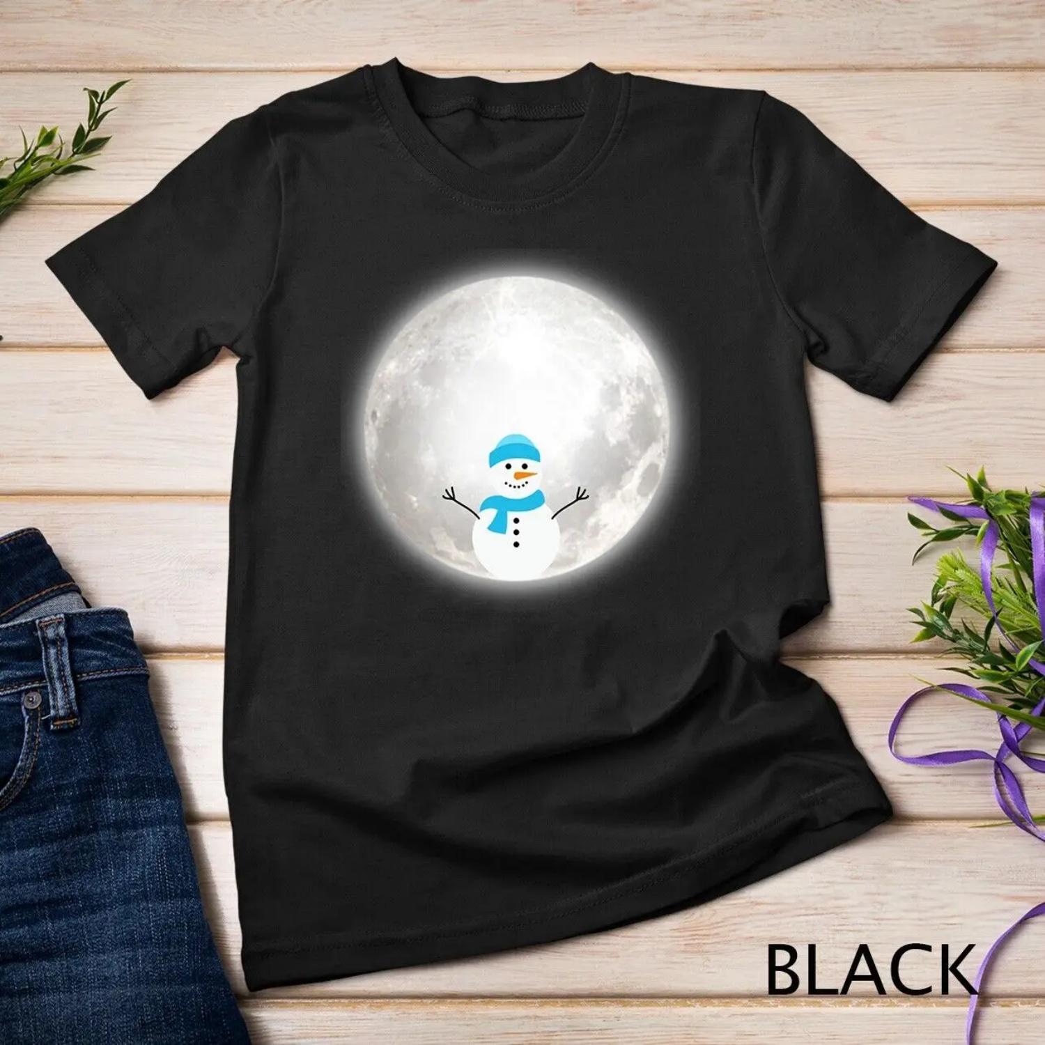 

Snow Moon Snowmoon Snowman T shirt S чёрный
