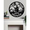 Spooky Halloween Metal Wall Decor Witch Dance Gothic Home Ornament