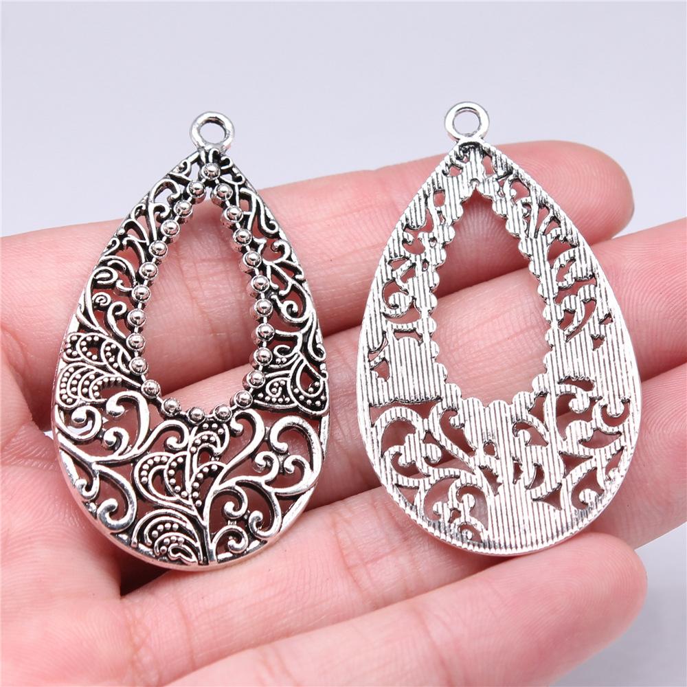 10pcs Vintage Water Droplets Charms For Earring Making DIY Earring Making Findings Accessories Earring Parts