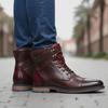 Size 7-13 Boots Men Brand  Fashion Comfortable  Boots Leather #AL603C4