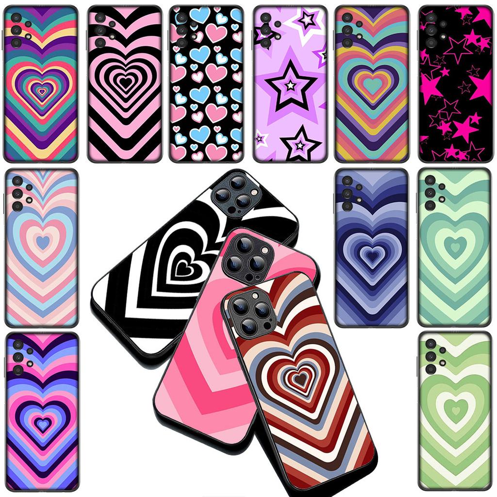 Star Dark Red Heart Love Blue Silicone Cover for Apple iPhone 17 12 13 Pro Max Mini ProMax 7 + 8 Plus Air 8+ Coque Phone Case