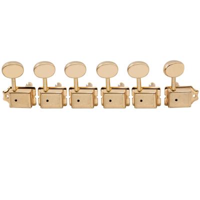 Musiclily Pro 6-String Vintage Guitar Tuners for Squier Classic Vibe Stratocaster/Telecaster Electric Guitars, Gold