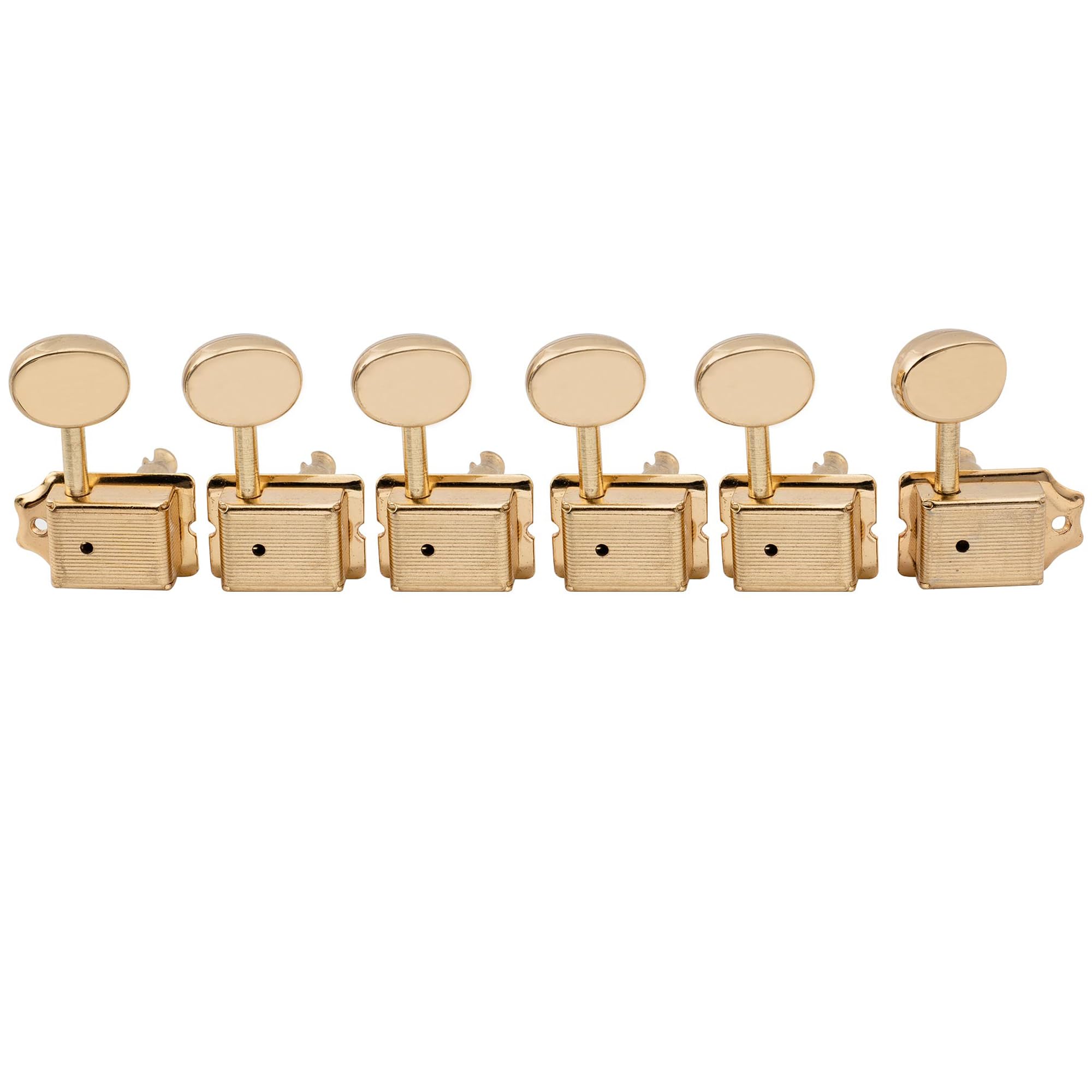 

Musiclily Pro 6-String Vintage Guitar Tuners for Squier Classic Vibe Stratocaster/Telecaster Electric Guitars, Gold