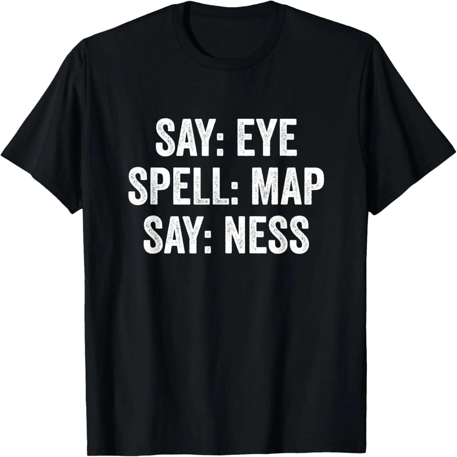Say Eye Spell Map Say Ness T-Shirt XXXXXL разноцветный