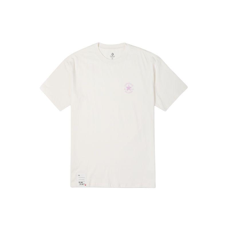 Converse Chuck Taylor Logo T-Shirt Asia Sizing White Unisex 10024933-A01 XL