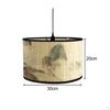 Bamboo Drum Lampshade for Ceiling And Table Use