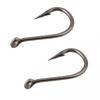 5#-15# Fish Hook Box Black Crooked Mouth High Carbon Steel Hook With Barb