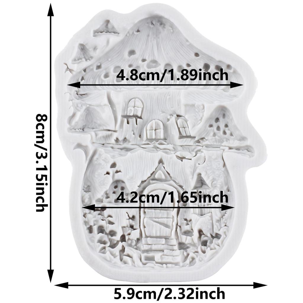 Silikonová forma na houbový dům Houbové formičky na fondán Nástroje na zdobení dortů Cupcake topper Cukrové dekorace na sladkosti Modelovací hmota Polymerová hmota