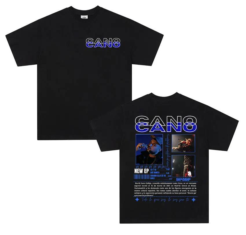 Rapper Cano Triana Tour 2025 Maglietta Grafica Uomo Hip Hop punk Manica Corta T-shirt Oversize Unisex Cotone T-shirt streetwear