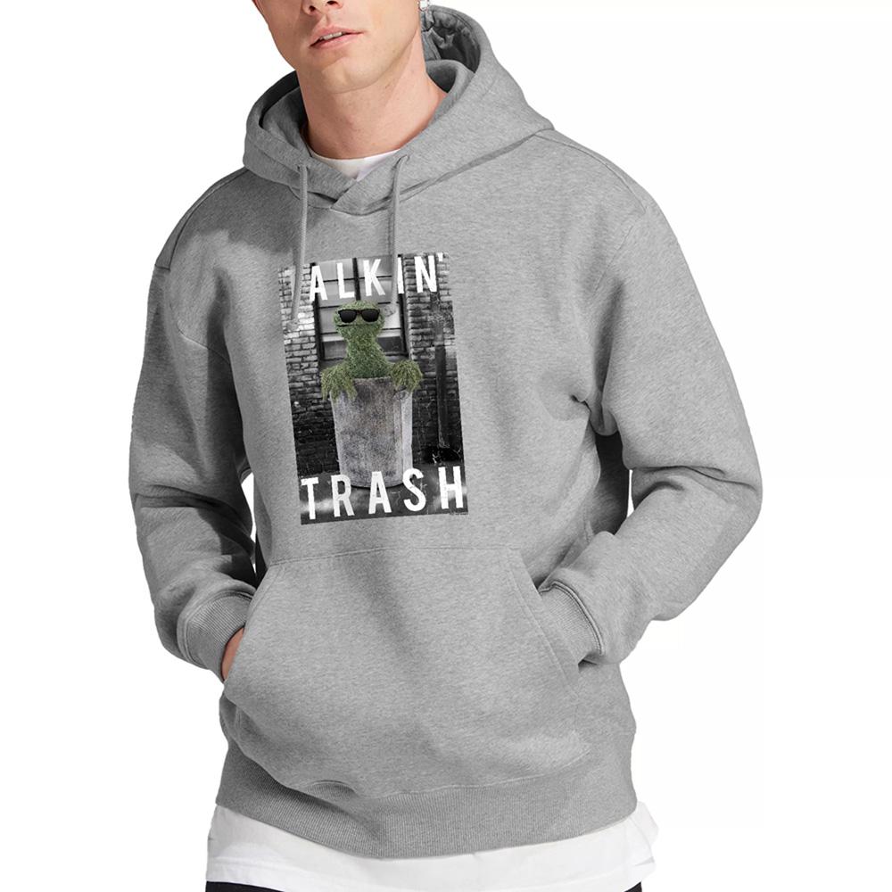 Sesame Street Unisex Adult Talkin Trash Heather Hoodie