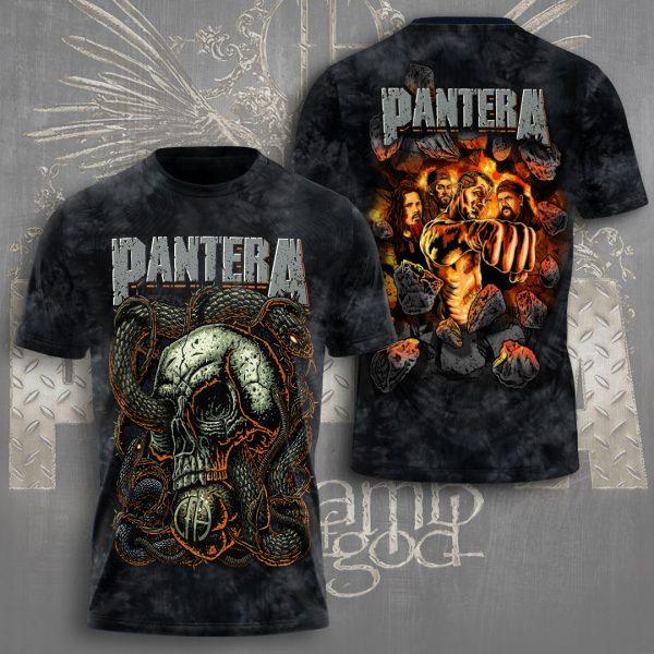 Populaire Groupe de Heavy Metal Rock Pantera Impression 3D Hommes Femmes T-shirt Col Rond Manches Courtes Hip Hop Haut Streetwear Décontracté T-shirts Adultes