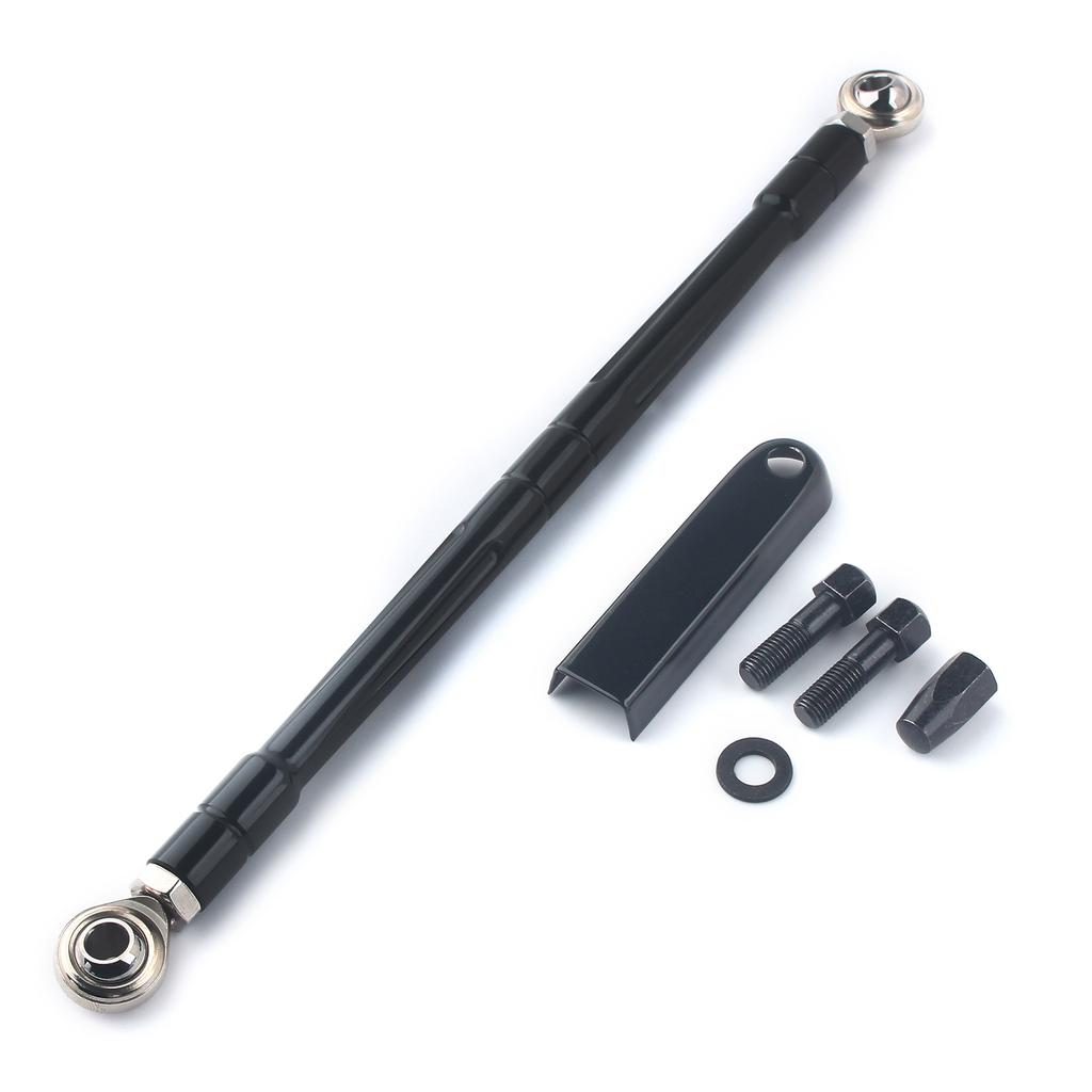 Motorcycle CNC CUT Shift Linkage Shifter Link Round Rod For Harley Softail Fat Boy Breakout Touring Street Electra Road Glide