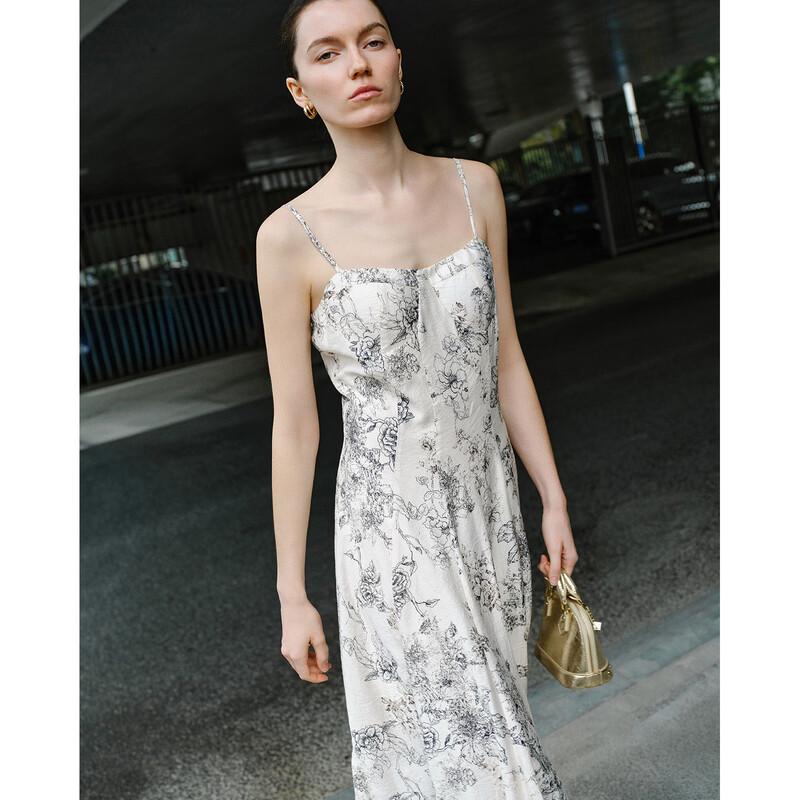 GIOVANNI VALENTINO Floral Print Halter A-line Midi Dress