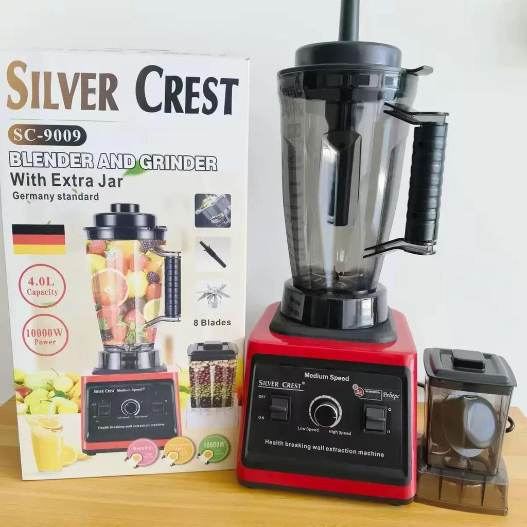 Stainless Steel Multi-Function Blender: Juicer, Meat Grinder & Food Processor with Large Capacity
