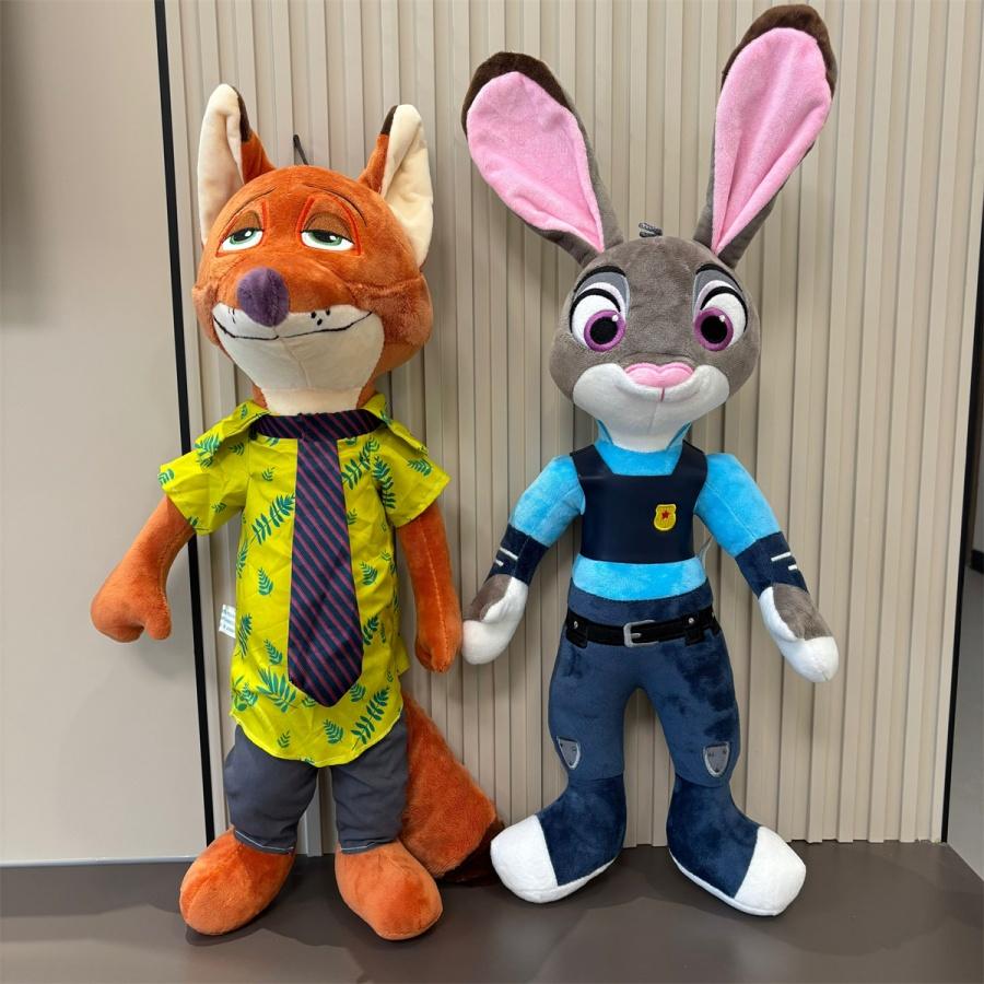 Lovely Zootopia Plush Toy Nick Fox Judy Rabbit Plushies Stuffed Anime Huggable Lovely Doll Birthday Gifts Girl