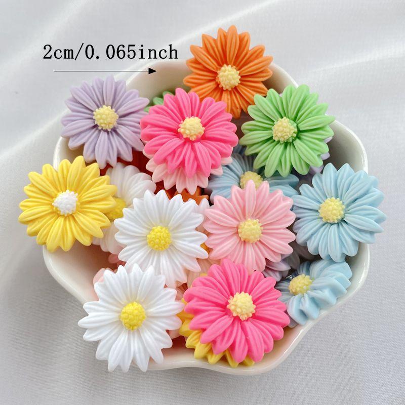 12Pcs New Cute Cartoon Chrysanthemum Series Flat Back Resin Scrapbooking DIY Jewelry Hairpin Craft Decoration Accessorie