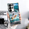 Surfboard Surfing Surf Summer Plating Phone Case For Samsung Galaxy S24 S25 FE S26 Edge S23 Ultra S22 S21 Plus S20 Anti-Fall Air
