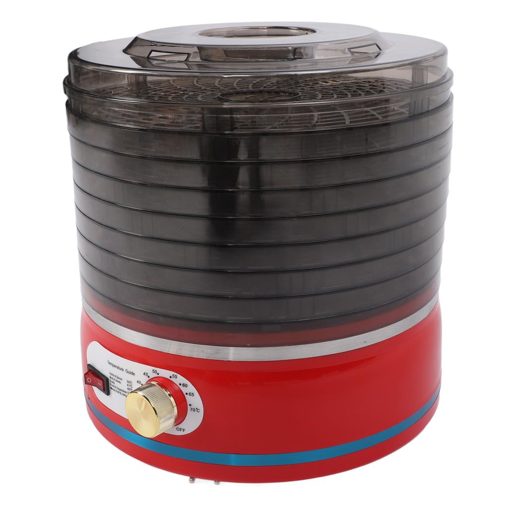 Food Dehydrator Machine 8 Tray Red Electric Dehydrated Dryer Machine for Fruit Herbs Meat Veggies
