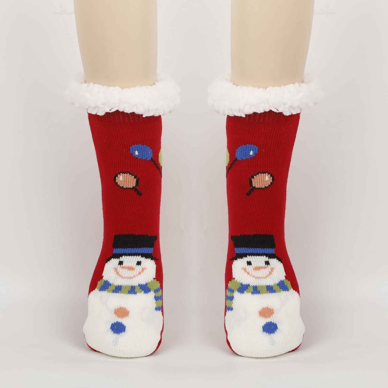 

Женские рождественские носки-снежинки с флисовой подкладкой - Толстые, уютные зимние напольные и носки для сна One Size