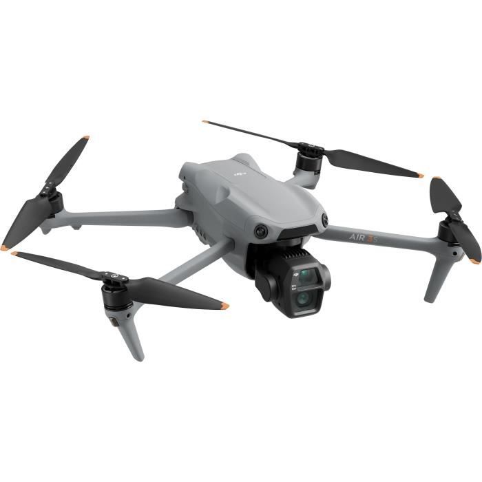 Drone - DJI - Air 3S (- DJI - RC-N3) - Double Caméra CMOS 1" et Télécaméra 70mm - 14 Stops de Plage Dynamique - RTH Intelligent