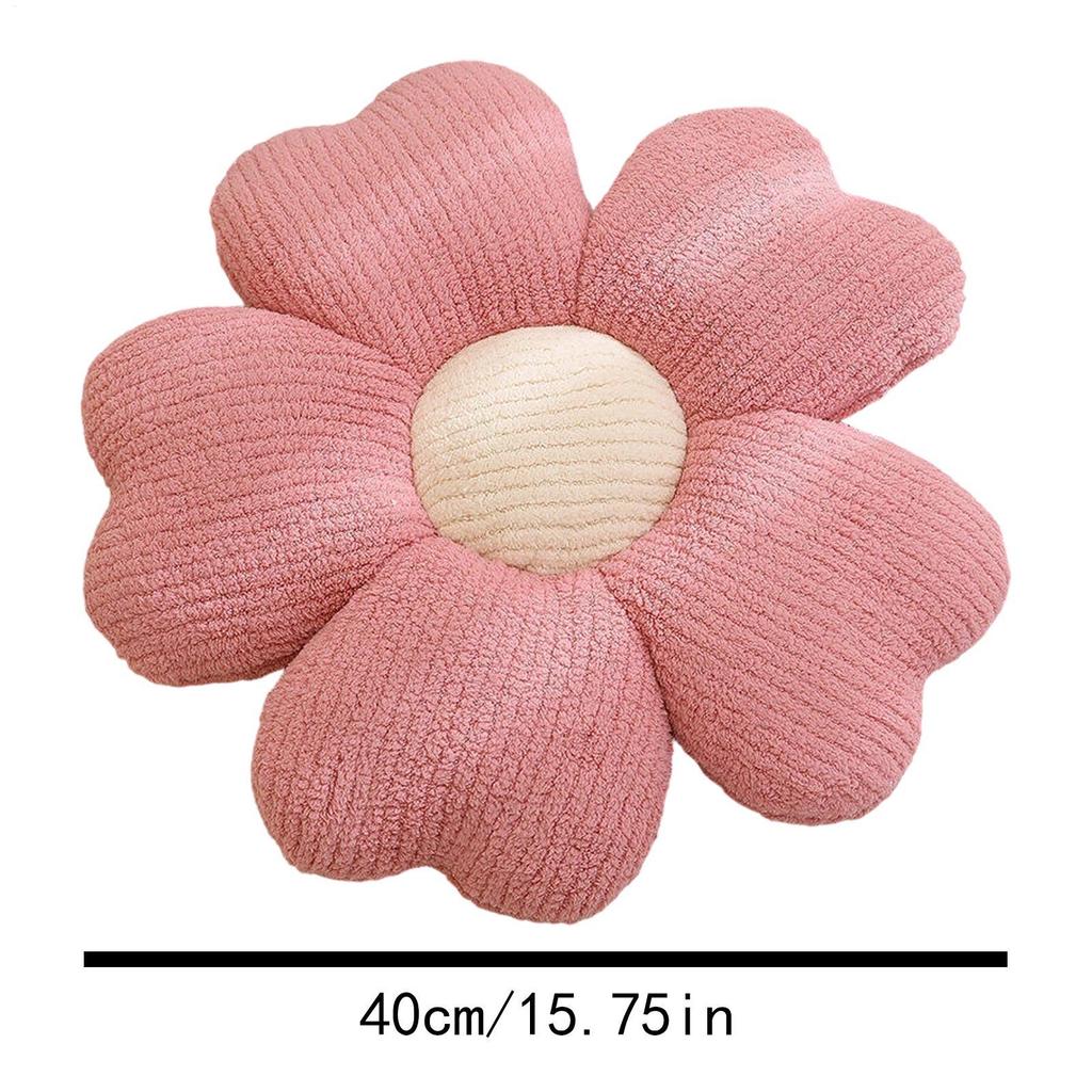 Cuddly Stuffed Flower Petal Throw Pillow Plush Decoration for Couch Living Room Bedroom Patio Valentine Housewarming Birthday
