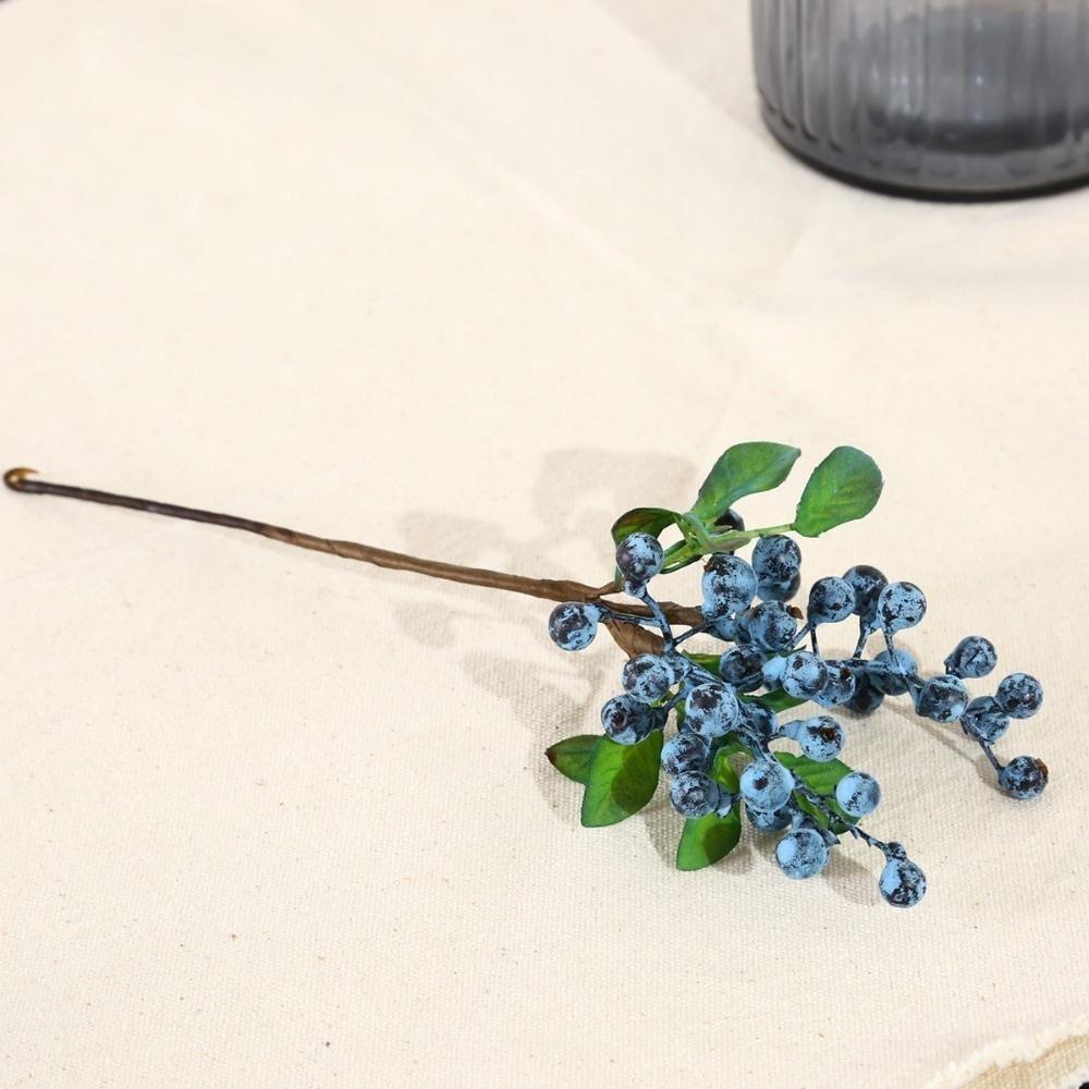 

1 Pcs Wedding Decoration Artificial Berries Simulation Flowers Fruits Home Decoration Artificial Plants Accessories Small Tools синий
