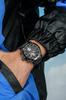 SAPPHERO Analog Quartz 50m Water Luminous Date Artificial Leather Mineral Suitable for Business and Outdoor Black Black Dial Men's Watch, Resistant,