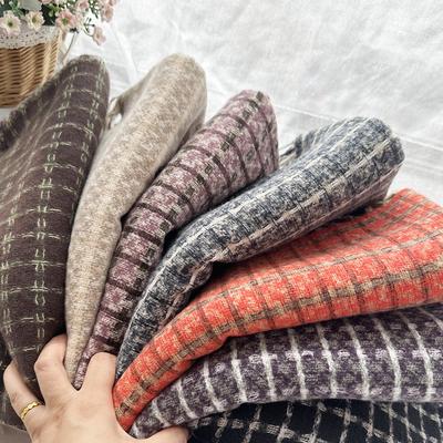 Xiaoxiangfeng Imitation Cashmere Scarf for Women In Autumn and Winter New Circle Gauze Plaid Large Shawl Multi Color Stitching Scarf Trendy
