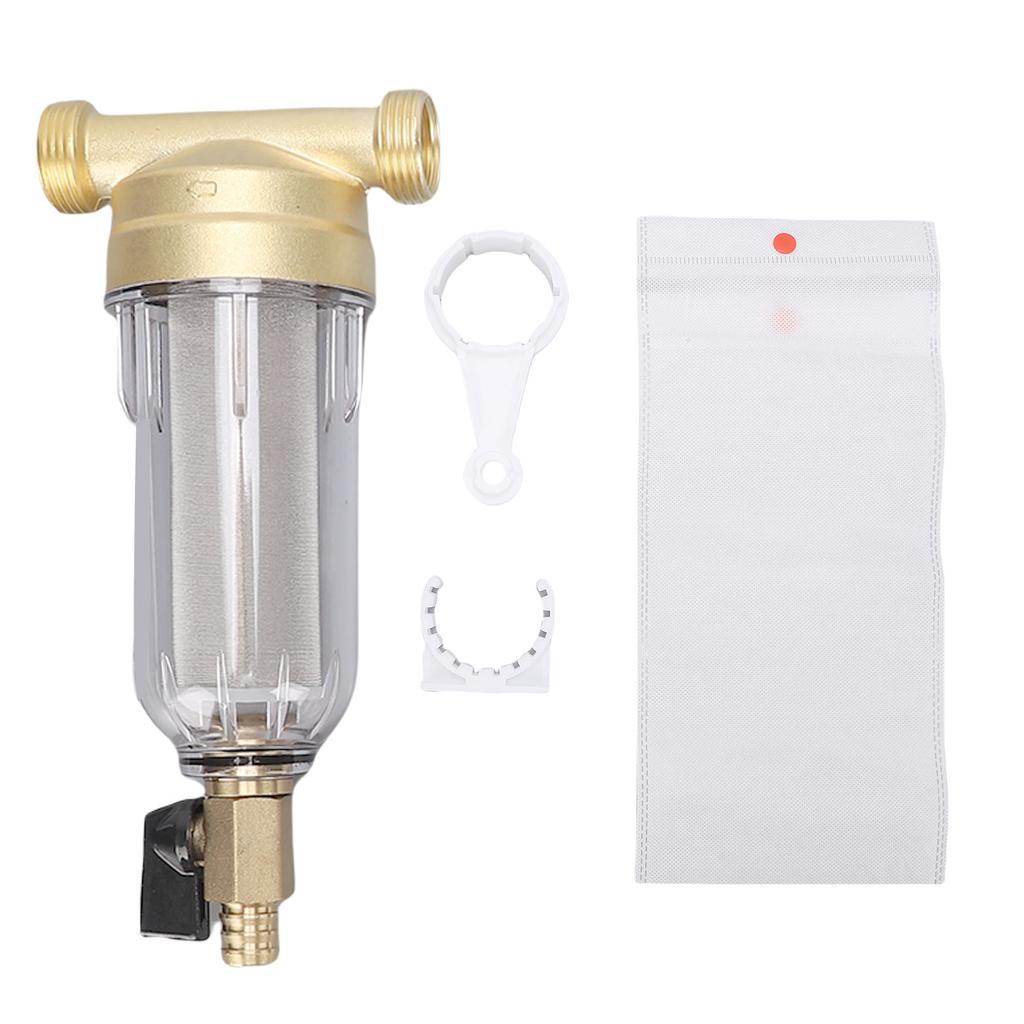 Whole House Sediment Water Filter Spinning Type Backwash Pre Filter for Washing Machine G3 4 Male G1 2 Female Thread
