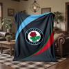 Coperta di Flanella con Stampa Calcio Blackburn Rovers Morbida Calda Coperta da Divano Letto per Casa Ufficio Camera da Letto