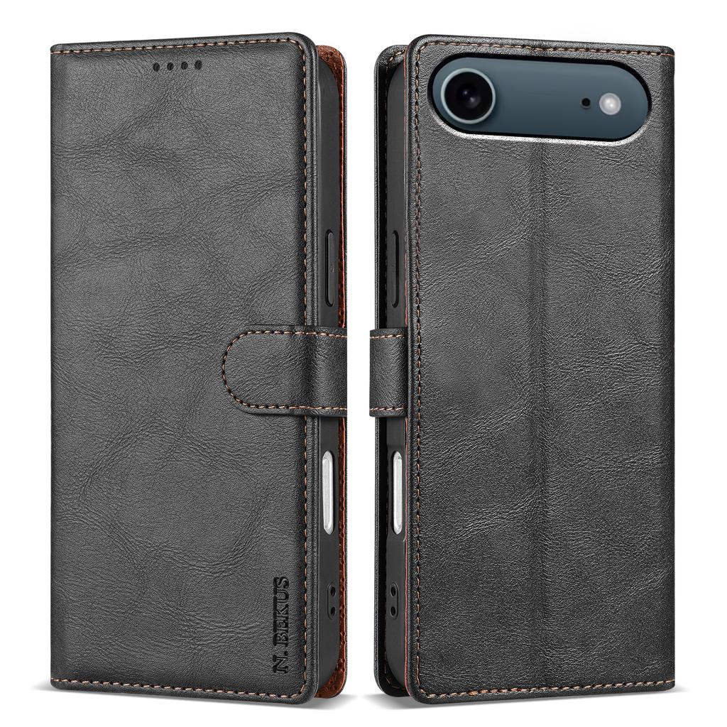 Pro iPhone 17 Pouzdro se stojánkem Air PU kůže Peněženka Kryt na telefon