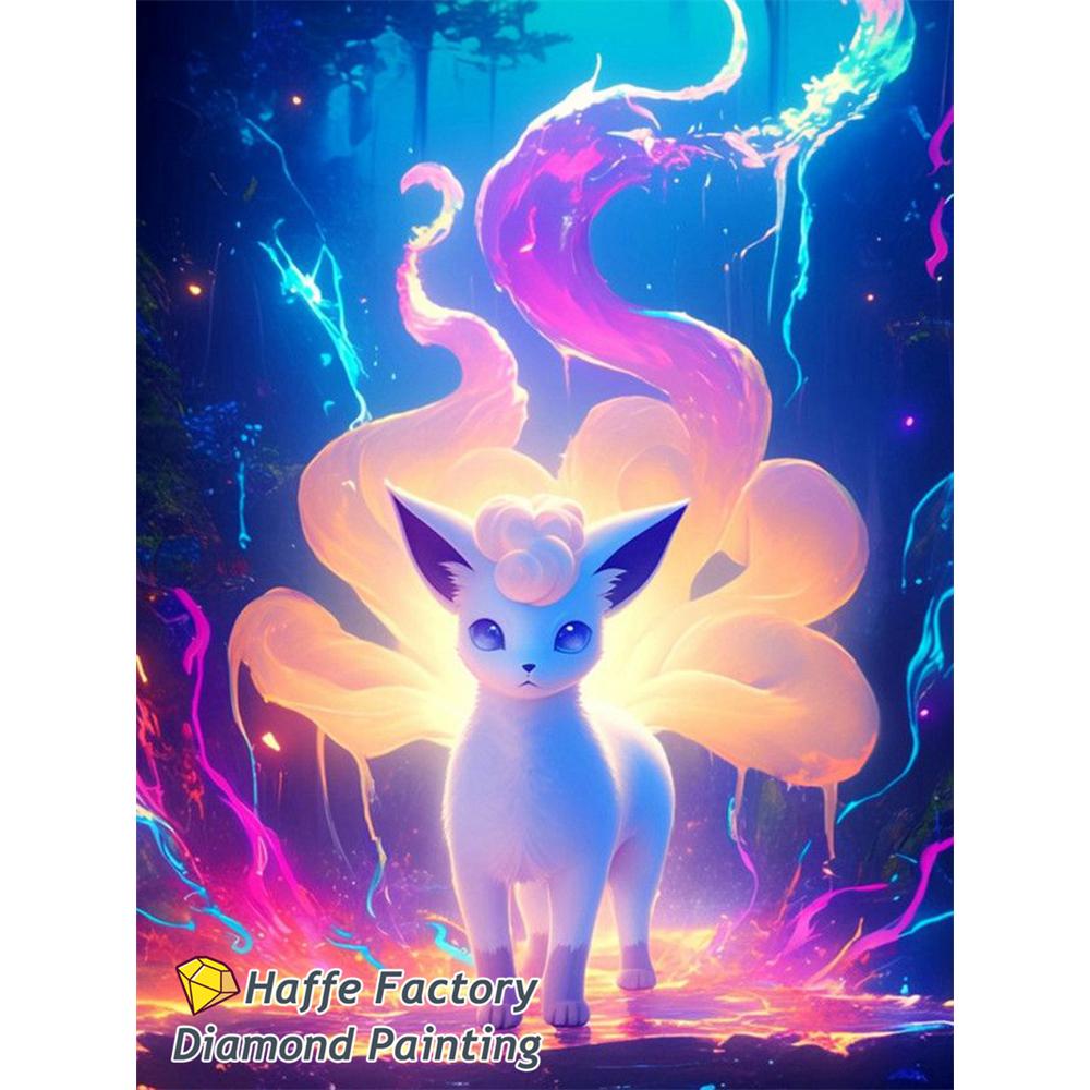 Fantasy Forest Pokemon Diy 5d Full Diamond Painting Charmander Bulbasaur Eevee Jigglypuff Art Mosaic Cross Stitch Room Decor