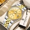 BINBOND Stainless Steel Luminous Waterproof Watch For Man Luxury Reloj Original Accurate Quartz Men's Watches Auto Date Sturdy