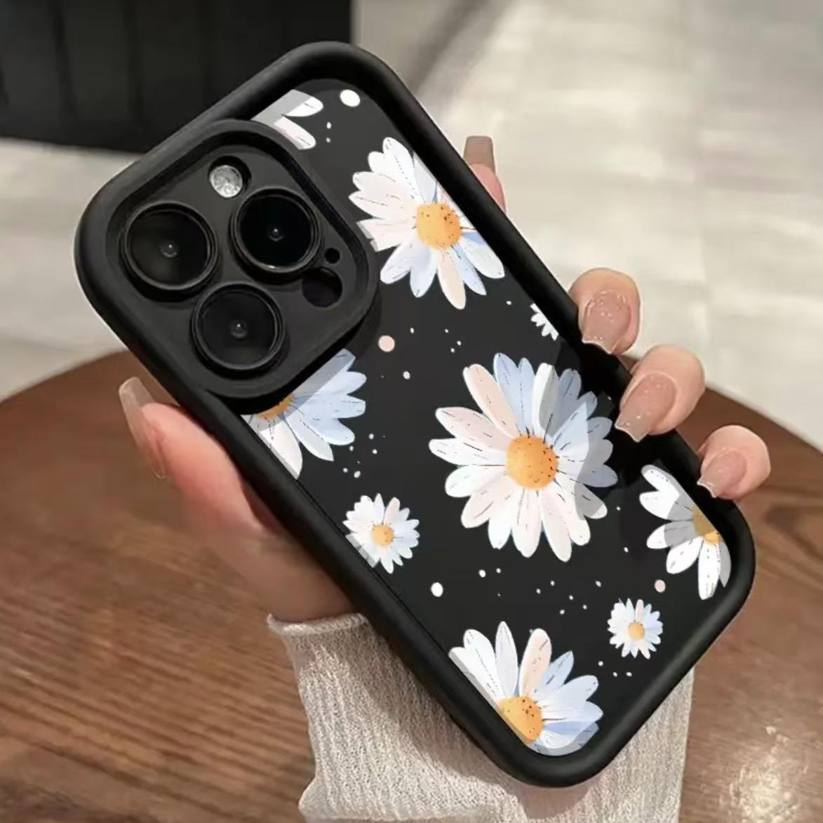 

Trendy Cross-Border Oil Painting Floral Phone Case for Apple 16/15/14 Pro, 15 Pro Max, 13 iPhone 14