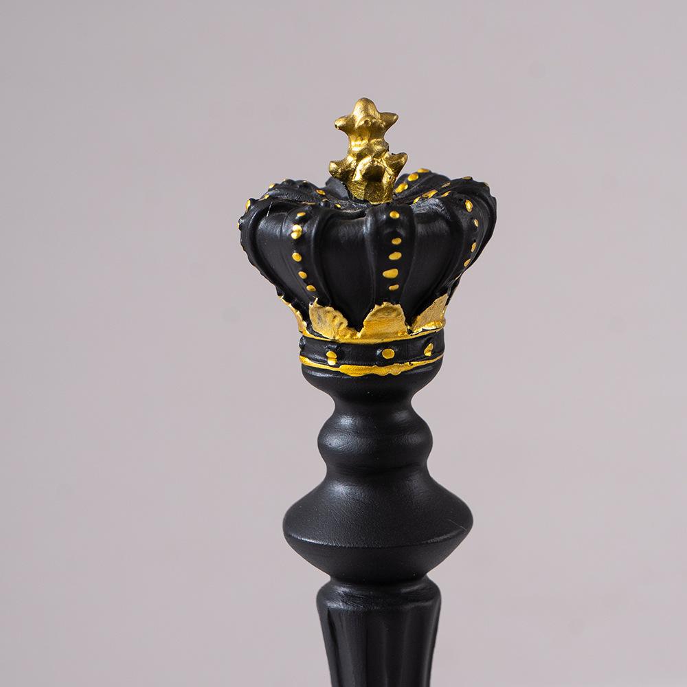 2026 Trending Chess Decor Set,King Queen Knight Chess Piece Decor Sculpture Ornament Collectible Figurine for Home House Office