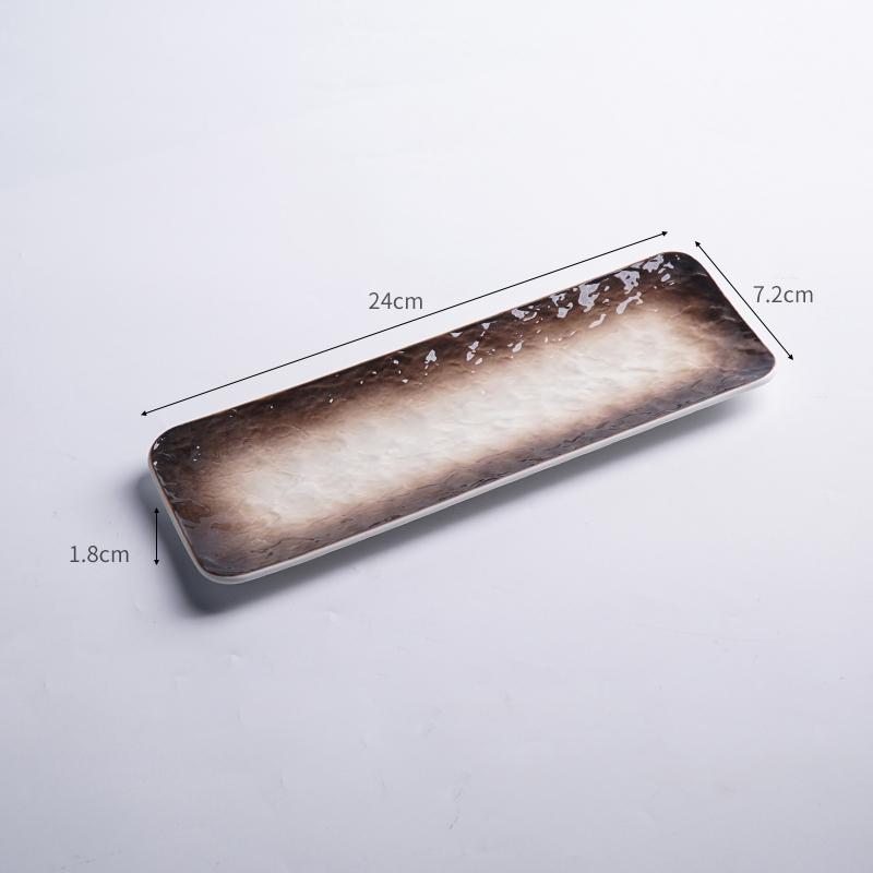 

Тарелка для суши в японском стиле Керамические блюда для суши Сашими Закуски Длинная тарелка Японский ресторан el Прямоугольное блюдо Посуда