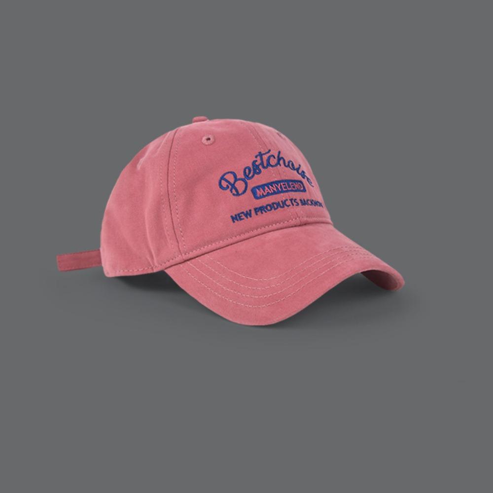 Letter Embroidery Baseball Cap Cotton Duck Tongue Hat New Sun Visors  Women