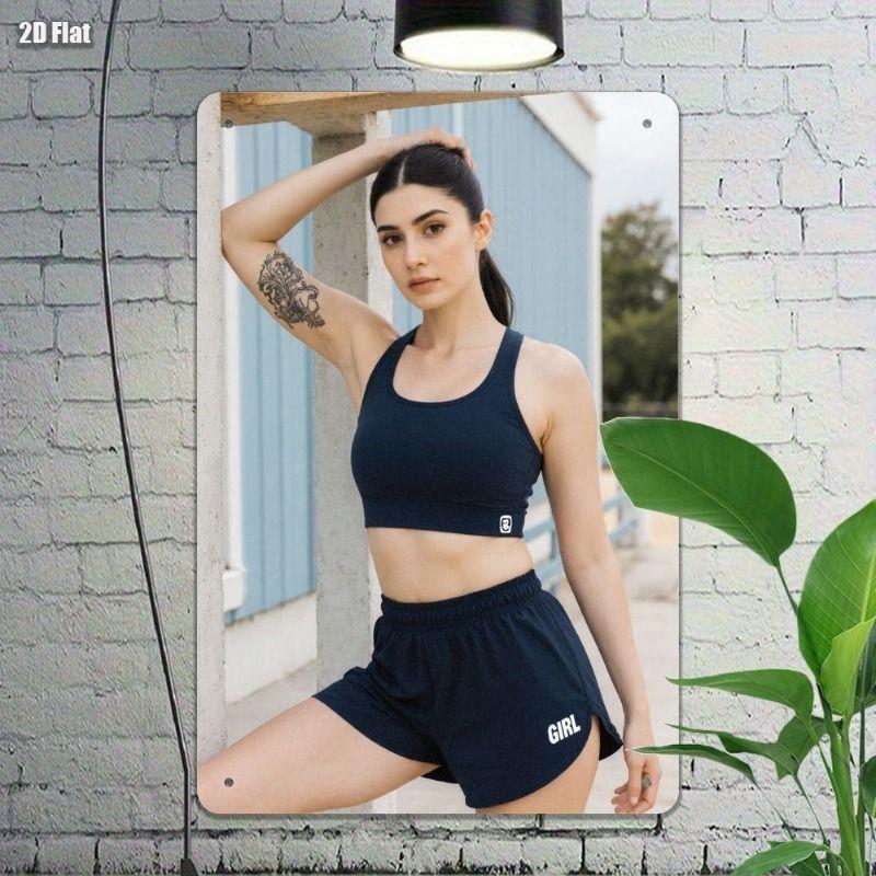 Gym Motivation Metal Tin Sign Fitness Weightlifting Dumbbell Wall Art Decor Home Gym Garage Man Cave Poster Painting
