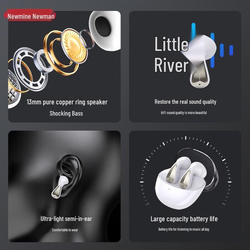 Newmine H61 Half-In-Ear TWS Bluetooth Earbuds